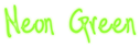 Neon Green Logo Style