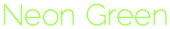 Neon Green Logo Style