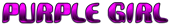 PURPLE GIRL Logo Style