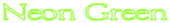 Neon Green Logo Style