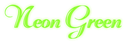 Neon Green Logo Style