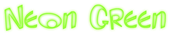 Neon Green Logo Style