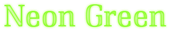 Neon Green Logo Style