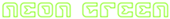 Neon Green Logo Style