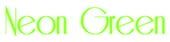 Neon Green Logo Style