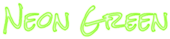 Neon Green Logo Style