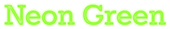 Neon Green Logo Style