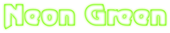 Neon Green Logo Style