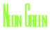 Neon Green Logo Style