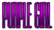 PURPLE GIRL Logo Style