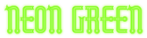 Neon Green Logo Style