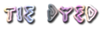 Tie Dyed Logo Style