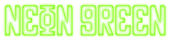 Neon Green Logo Style