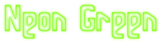 Neon Green Logo Style