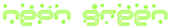 Neon Green Logo Style