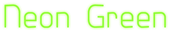 Neon Green Logo Style