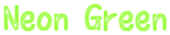 Neon Green Logo Style