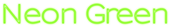 Neon Green Logo Style