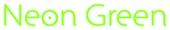 Neon Green Logo Style