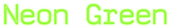 Neon Green Logo Style