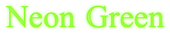 Neon Green Logo Style