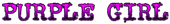 PURPLE GIRL Logo Style