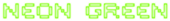 Neon Green Logo Style