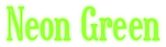 Neon Green Logo Style