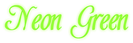 Neon Green Logo Style