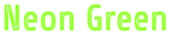 Neon Green Logo Style