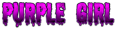 PURPLE GIRL Logo Style