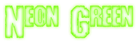 Neon Green Logo Style