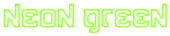 Neon Green Logo Style