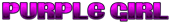 PURPLE GIRL Logo Style