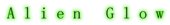 Alien Glow Logo Style