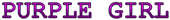 PURPLE GIRL Logo Style