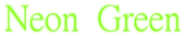 Neon Green Logo Style