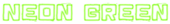 Neon Green Logo Style