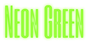 Neon Green Logo Style