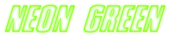 Neon Green Logo Style