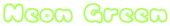 Neon Green Logo Style