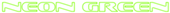 Neon Green Logo Style