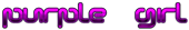 PURPLE GIRL Logo Style