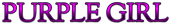 PURPLE GIRL Logo Style