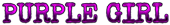 PURPLE GIRL Logo Style