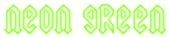 Neon Green Logo Style