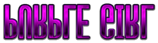 PURPLE GIRL Logo Style