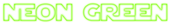 Neon Green Logo Style