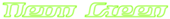 Neon Green Logo Style