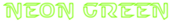 Neon Green Logo Style